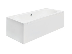 BESCO VITAE 160X75cm wanna akrylowa prostokątna biała +SYFON