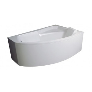 BESCO RIMA wanna ASYMETRYCZNA 160x100 prawa +SYFON