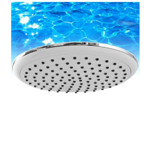 OMNIRES ABE WG deszczownica okrągła 21cm biała/chrom WGABECRB