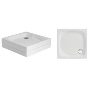 POLIMAT NOWY STYL 80x80x8cm brodzik kwadratowy 00611 biały
