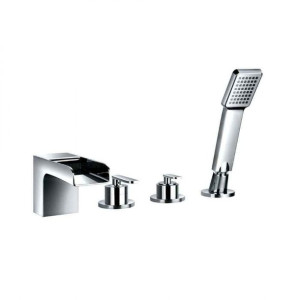 Omnires CASCADE Bateria wannowa stojąca 4-otw.chrom CA4032CR