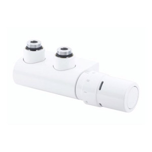 DANFOSS Zestaw X-tra Collection VHX-Duo kątowy biały 013G4281