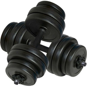 2 hantle o łącznym ciężarze 31 kg