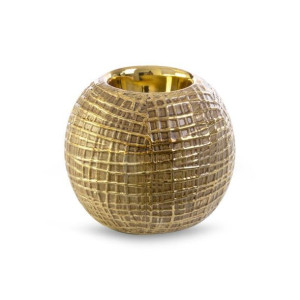 Świecznik ceramiczny ELMA 11X11X9 złoty x2