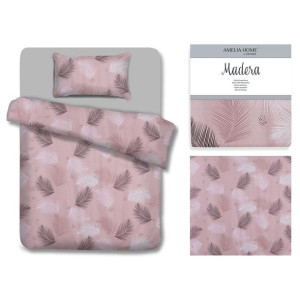 AmeliaHome Pościel bawełna PINKVIBES 135X200 + 80X80*1 różowa