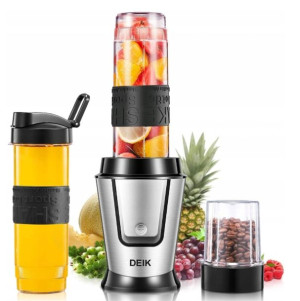 Blender Kielichowy Do Koktajli 2x Bidony+młynek
