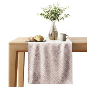 AmeliaHome Bieżnik Glamour Velvet z metalizującym nadrukiem 40x140 srebrny