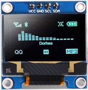 Wyświetlacz OLED 0,96 SSD1306 BLUE Arduino SPI I2C