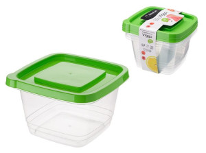 Pojemnik kwadratowych do przechowywania żywności VIGGO 1,36L 3 szt BPA free