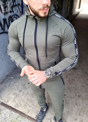 Dres khaki męski taśma FURIA