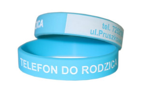 Niezgubka Opaska Na Rękę Dla Dziecka Dzieci Z Tel Do Rodzica. Rozmiar 13cm