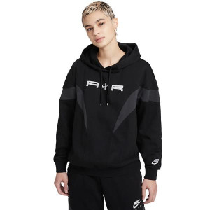 Bluza damska z kapturem Nike Nsw Air Fleece GX Hoodie czarna DD5417 010