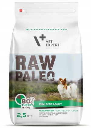 4T VetExpert Raw Paleo Mini Size Adult 2,5 kg