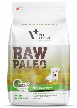 4T VetExpert Raw Paleo Mini Size Puppy 2,5 kg