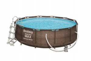 Basen Stelażowy 366x100 12ft Bestway 56709 Rattan