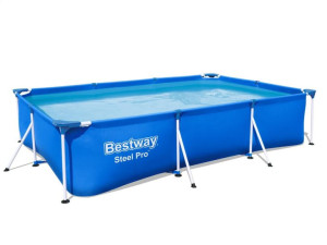 Basen Stelażowy Prostokątny 300 x 201 x 66cm STEEL PRO BESTWAY 56404