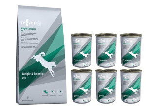 Trovet WRD Weight/Diabetic 12,5 kg +6 puszek WRD 400g