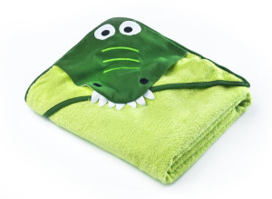 Sensillo 24174 Okrycie Kąpielowe Krokodyl 100x100 Green