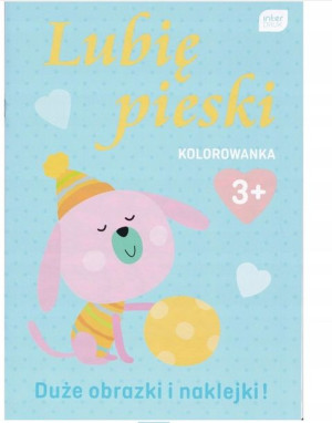Lubię Pieski Kolorowanka interdruk Z naklejkami