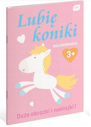 Lubię Koniki Kolorowanka interdruk Z naklejkami