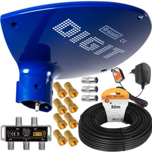Antena Aktywna Digit Activa Dvb-t2 Mux8 Zestaw 4tv