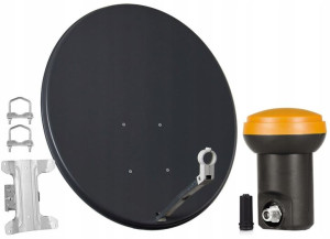 Czasza Antena Satelitarna 90 + Konwerter Single 4k