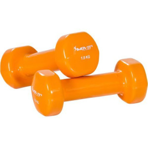 Zestaw 2 x Hantle winylowe MOVIT 1,5 kg