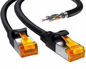Kabel Sieciowy Lan Ethernet Rj45 Sftp Cat6a 1,5m