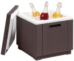 Chłodzący box ogrodowy ICE CUBE - brązowy