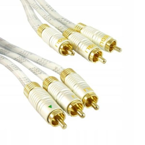 kabel 3 wtyki RCA na 3 wtyki RCA (RGB) PROFi 3 m
