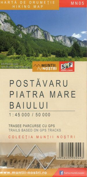 Masyw Postavaru, Piatra Mare Mapa Schubert Franzke