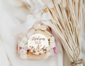 Naklejki - ślub - wesele - dziękujemy za przybycie - Floral 15