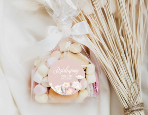 Naklejki - ślub - wesele - dziękujemy za przybycie - Floral 14