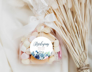 Naklejki - ślub - wesele - dziękujemy za przybycie - Floral 10