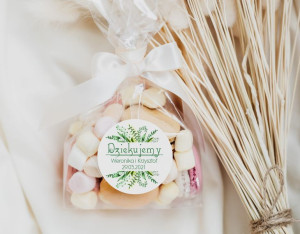 Naklejki - ślub - wesele - dziękujemy za przybycie - Floral 03