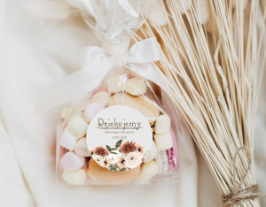 Naklejki - ślub - wesele - dziękujemy za przybycie - Boho 06