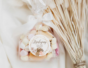 Naklejki - ślub - wesele - dziękujemy za przybycie - Boho 02