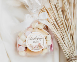 Naklejki - ślub - wesele - dziękujemy za przybycie - Boho 01