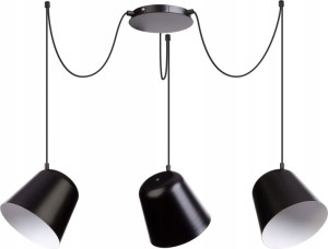 Lampa Zwis Podwieszany Jawa 3Pł 31387 Sigma Czarny