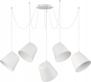 Lampa Zwis Podwieszany Jawa 5Pł 31385 Sigma Biały