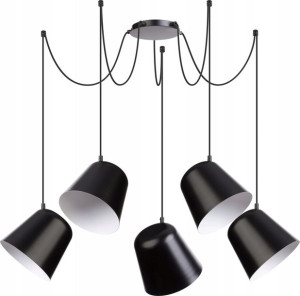 Lampa Zwis Podwieszany Jawa 5Pł 31388 Sigma Czarny