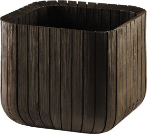Doniczka CUBE PLANTER M - brązowa
