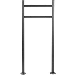 STILISTA Stojak na listy, 120 cm, antracyt