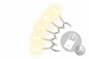 Świąteczny LED łańcuch - 1,85 m, 20 diod LED, ciepła biel