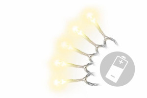 Świąteczny LED łańcuch - 3 m, 30 LED, ciepła biel