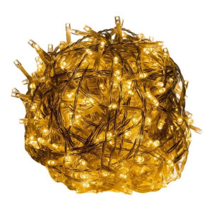 Świąteczne LED oświetlenie - 40 m, 400 LED, ciepła biel