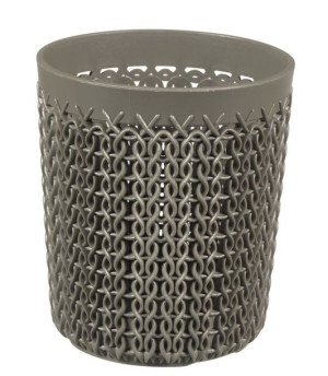 Kosz plastikowy KNIT S - brązowy