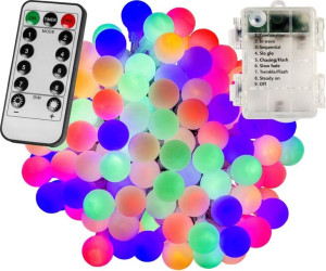 Imprezowe oświetlenie - 10 m, 100 LED, kolorowe, na baterie