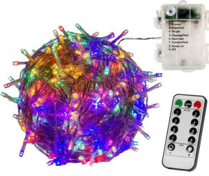 Świąteczne LED oświetlenie - 5m,50 LED, kolorowe, na baterie