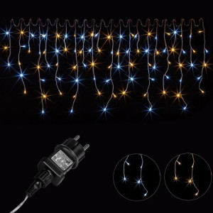Świąteczny deszcz świetlny - 5 m, 200 LED, ciepła i zimna